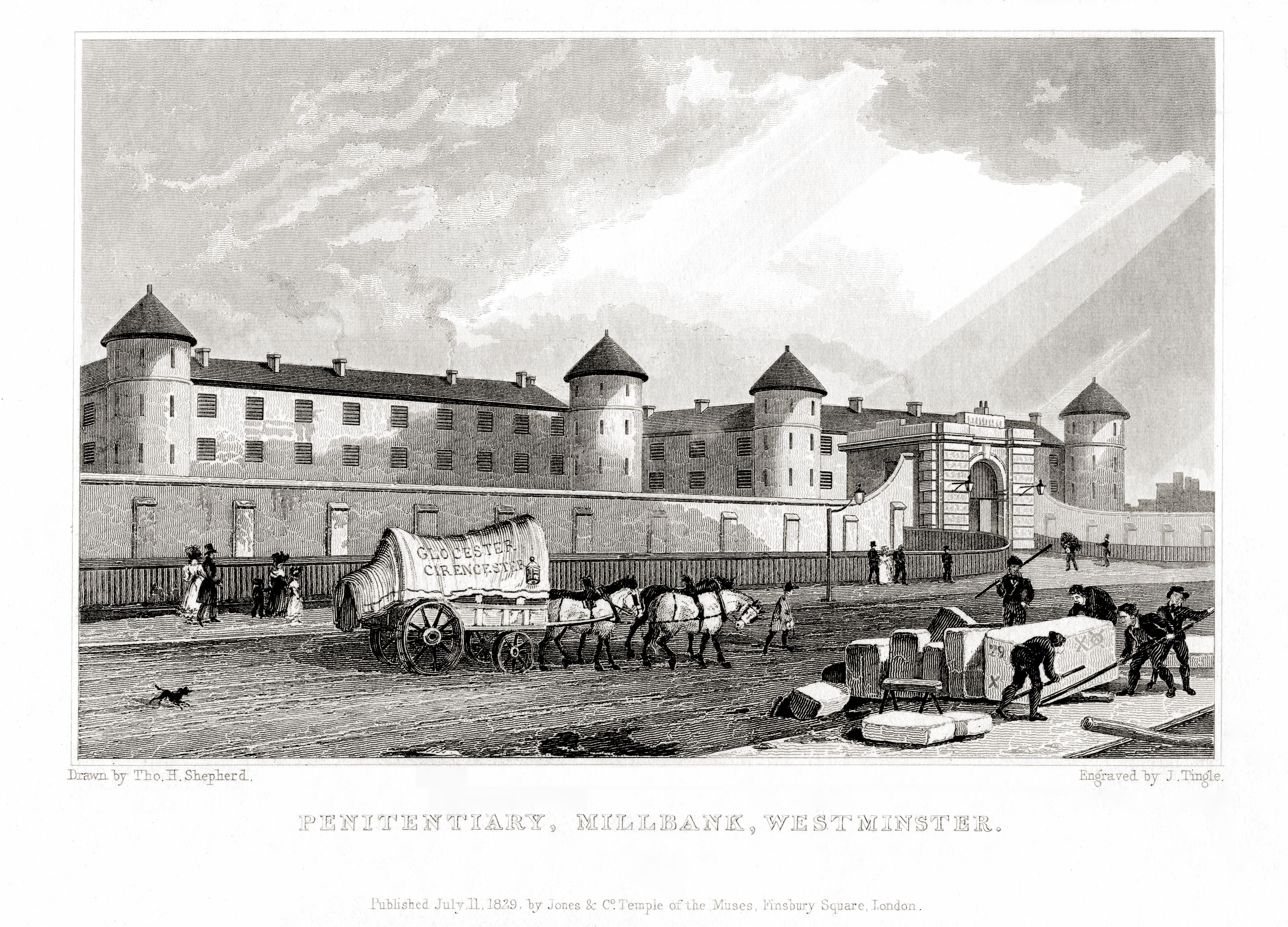 London Millbank Penitentiary,prints